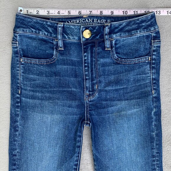 American Eagle Outfitters Super Stretch Hi-Rise Jeggings Sz2 - Picture 11 of 15